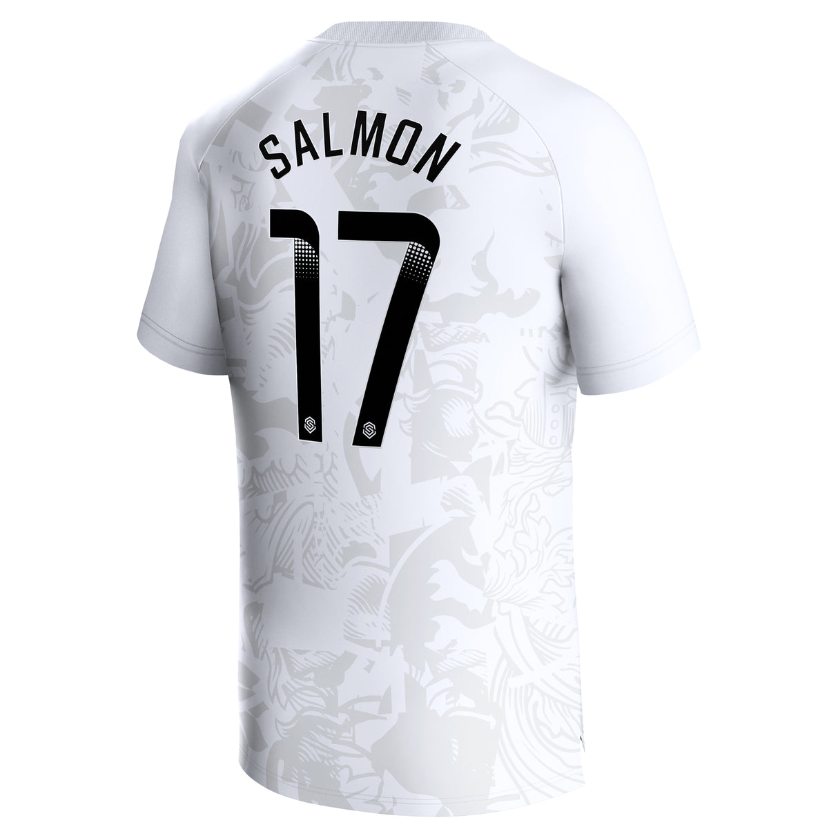 Aston Villa WSL Castore Away Shirt 2023-24 - Kids - With Salmon 17 printing - Kit Captain