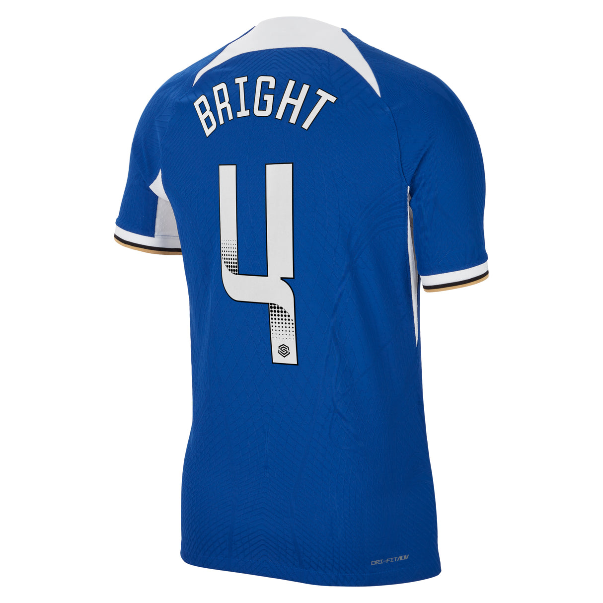 Chelsea WSL Home Vapor Match Sponsored Shirt 2023-24 with Bright 4 printing - Kit Captain