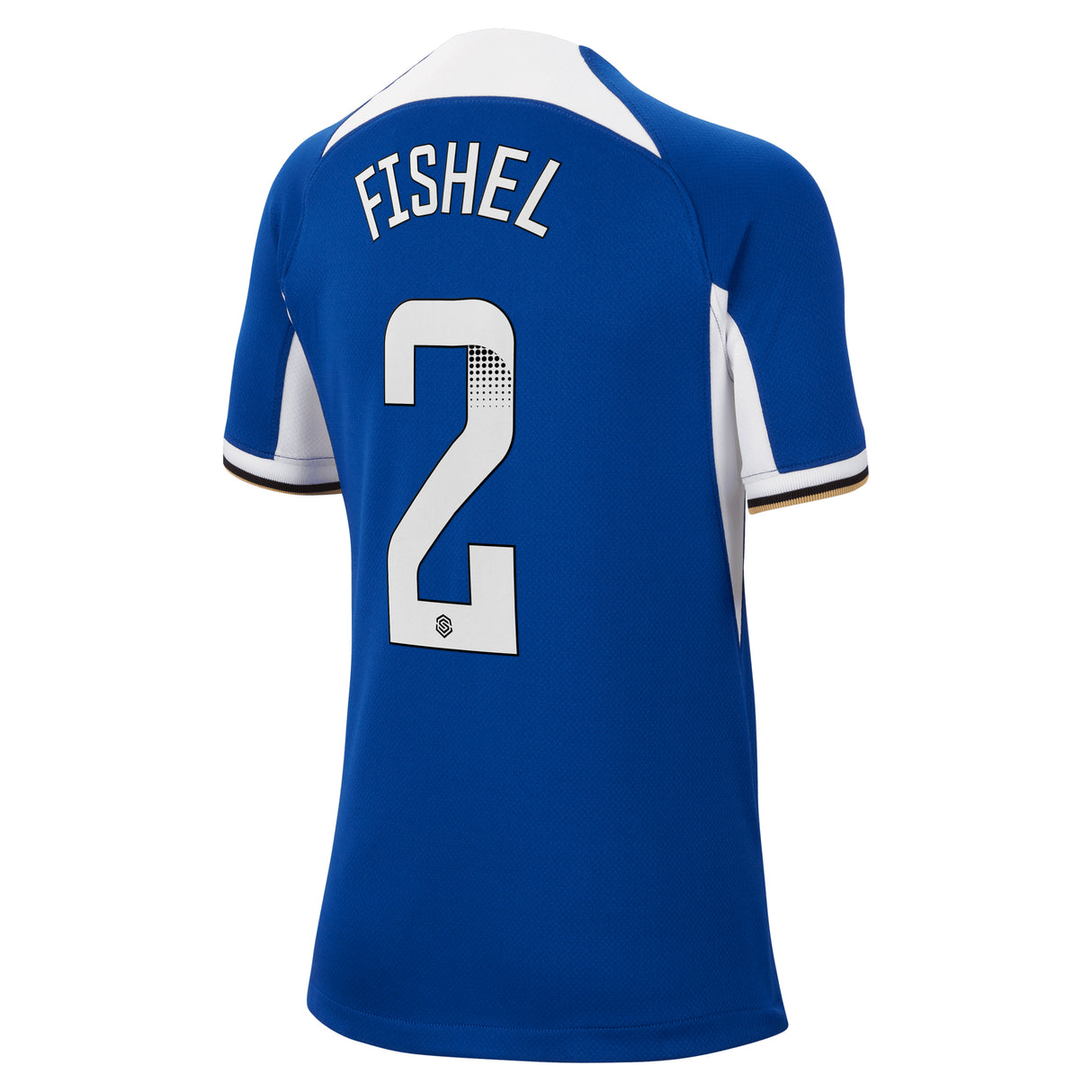 Chelsea WSL Nike Home Stadium Sponsored Shirt 2023-24 - Kids with Fishel 2 printing