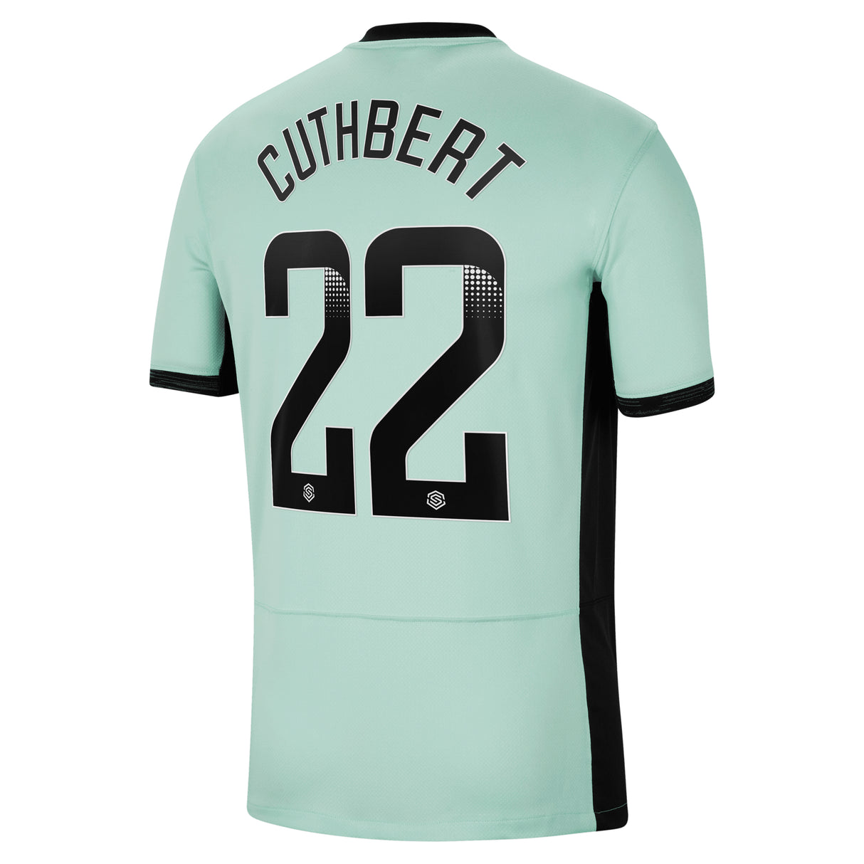 Chelsea WSL Nike Third Stadium Sponsored Shirt 2023-24 with Cuthbert 22 printing