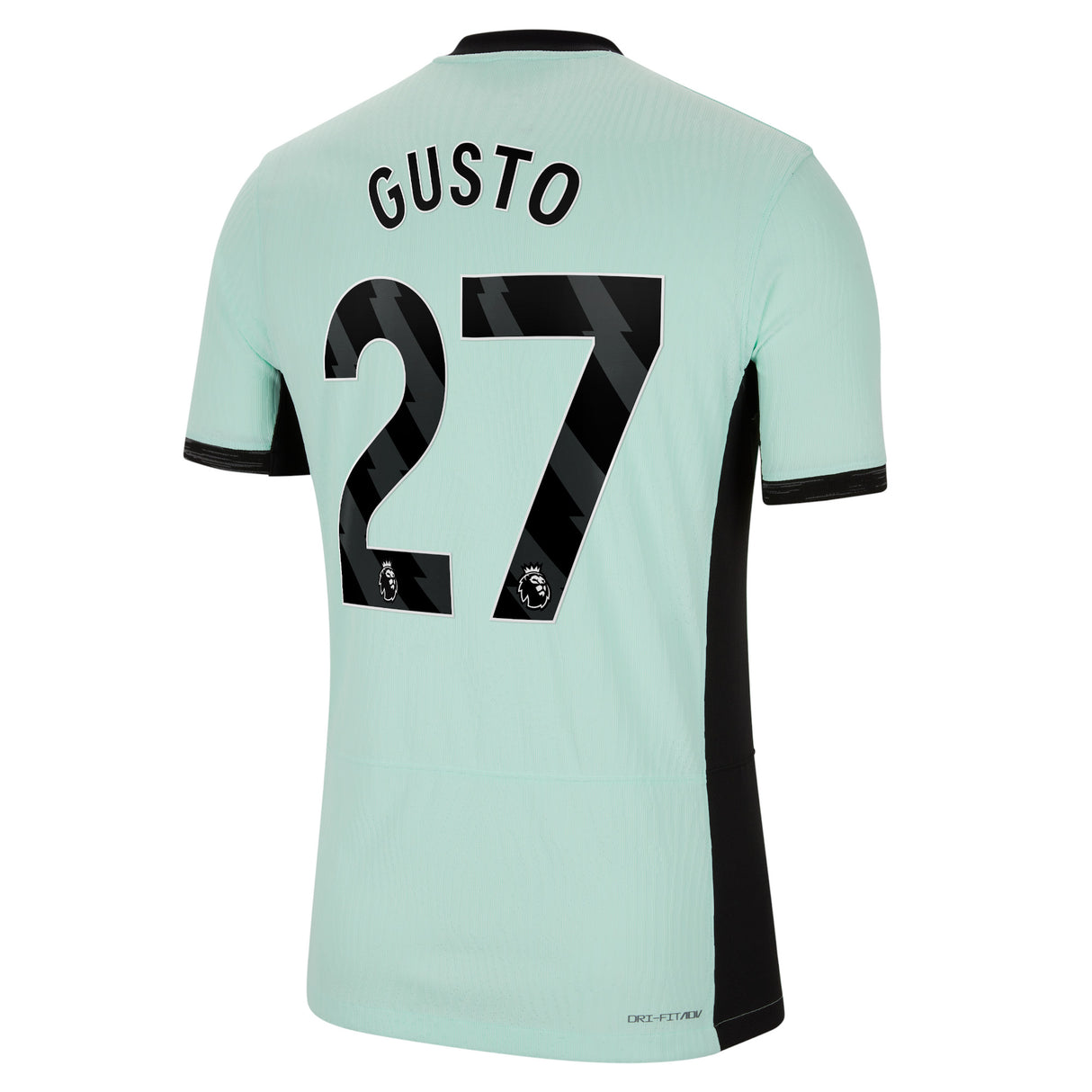 Chelsea Third Vapor Match Sponsored Shirt 2023-24 with Gusto 27 printing - Kit Captain