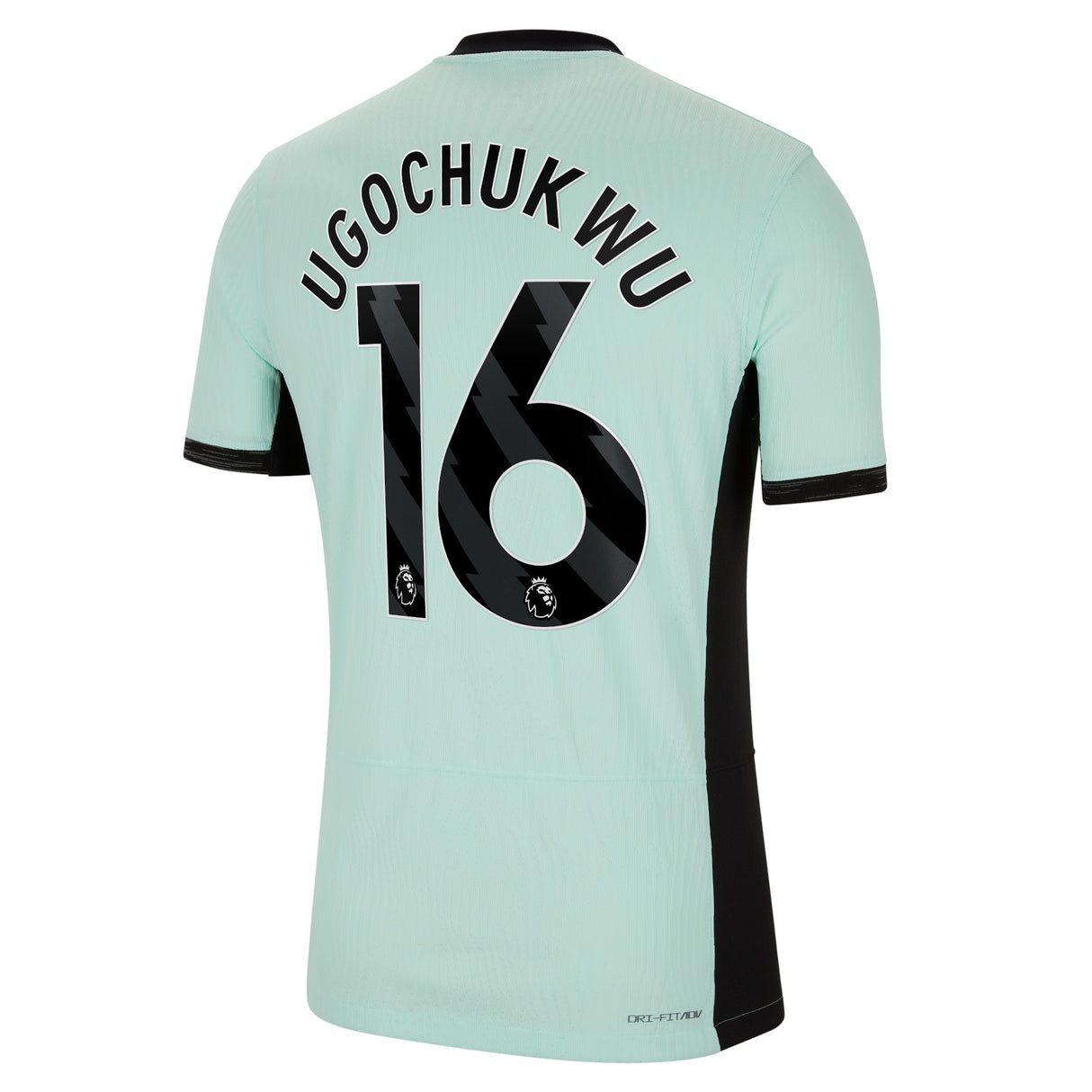 Chelsea Third Vapor Match Sponsored Shirt 2023-24 with Ugochukwu 16 printing - Kit Captain