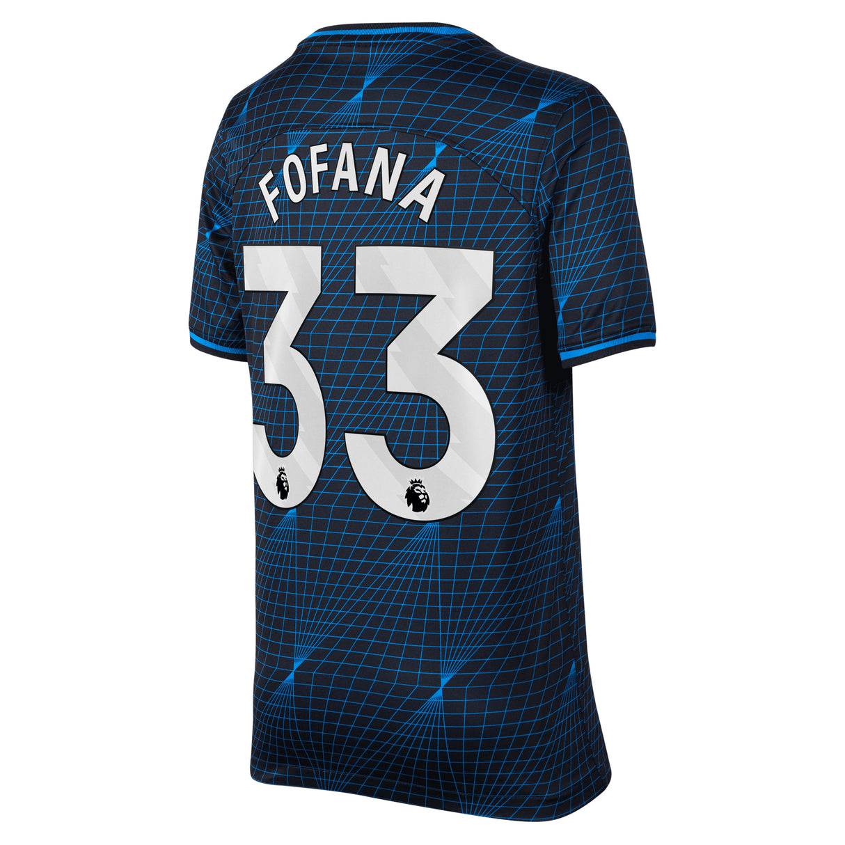 Chelsea Nike Away Stadium Sponsored Shirt 2023-24 - Kids with Fofana 33 printing