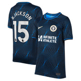 Chelsea Nike Away Stadium Sponsored Shirt 2023-24 - Kids with Jackson 15 printing