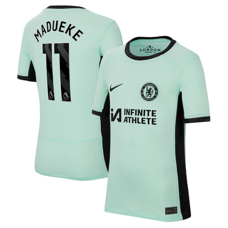 Chelsea Third Stadium Sponsored Shirt 2023-24 - Kids with Madueke 11 printing - Kit Captain