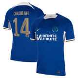 Chelsea Cup Nike Home Stadium Sponsored Shirt 2023-24 with Chalobah 14 printing