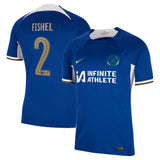 Chelsea Cup Nike Home Stadium Sponsored Shirt 2023-24 with Fishel 2 printing