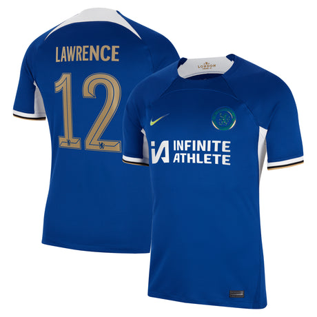 Chelsea Cup Nike Home Stadium Sponsored Shirt 2023-24 with Lawrence 12 printing