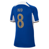 Chelsea Cup Nike Home Stadium Sponsored Shirt 2023-24 - Kids with Enzo 8 printing