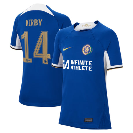 Chelsea Cup Nike Home Stadium Sponsored Shirt 2023-24 - Kids with Kirby 14 printing