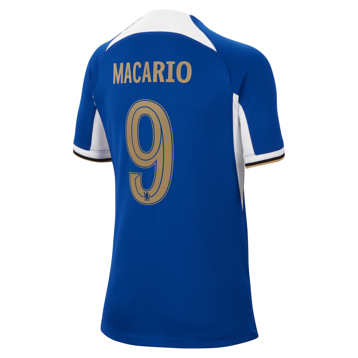 Chelsea Cup Nike Home Stadium Sponsored Shirt 2023-24 - Kids with Macario 9 printing