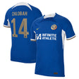 Chelsea Cup Home Vapor Match Sponsored Shirt 2023-24 with Chalobah 14 printing - Kit Captain