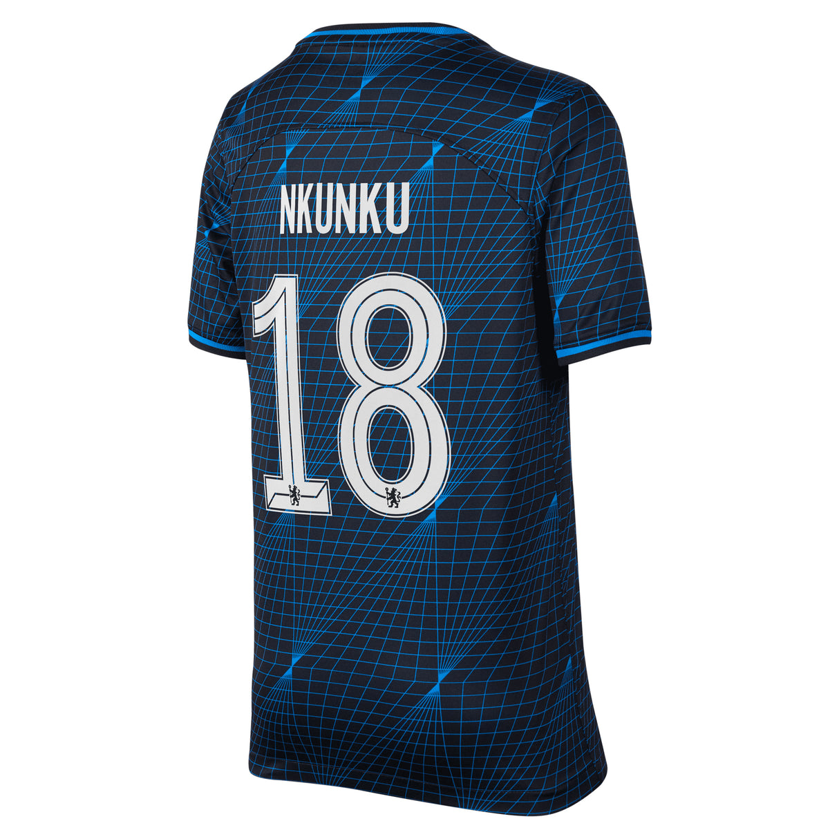 Chelsea Cup Nike Away Stadium Sponsored Shirt 2023-24 - Kids with Nkunku 18 printing