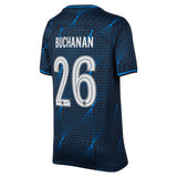 Chelsea Nike Cup Away Stadium Sponsored Shirt 2023-24 - Kids with Buchanan 26 printing