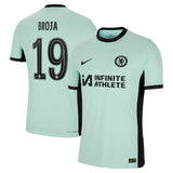 Chelsea Cup Third Vapor Match Sponsored Shirt 2023-24 with Broja 19 printing - Kit Captain