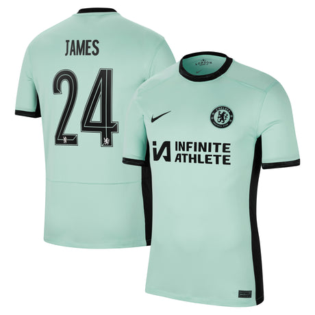 Chelsea Cup Nike Third Stadium Sponsored Shirt 2023-24 with James 24 printing