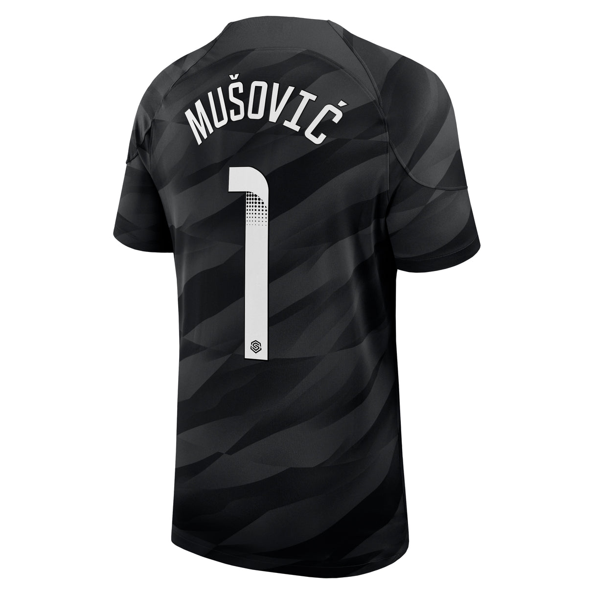 Chelsea WSL Nike Stadium Goalkeeper Sponsored Shirt 2023-24 - Kids with Mušović 1  printing - Kit Captain