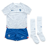 France Away Stadium Kit 2022 - Little Kids with Clauss 3 printing - Kit Captain