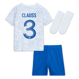 France Away Stadium Kit 2022 - Infant with Clauss 3 printing - Kit Captain