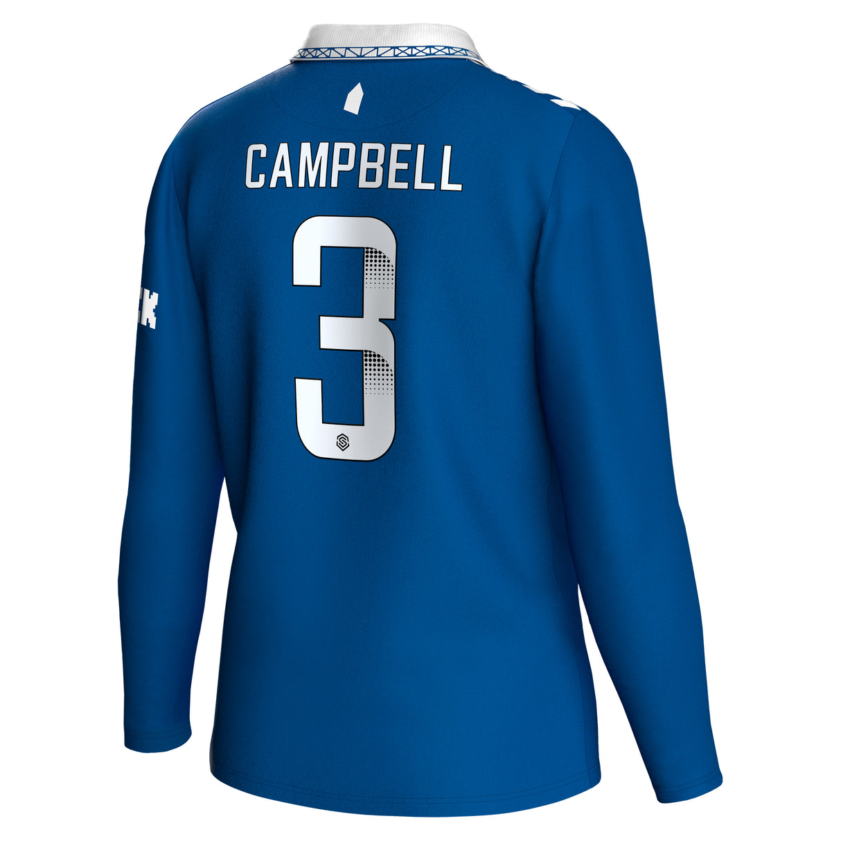 Everton WSL Hummel Home Shirt 2023-24 - Long Sleeve - With Campbell 3 printing - Kit Captain