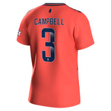 Everton WSL Hummel Away Shirt 2023-24 - With Campbell 3 printing - Kit Captain