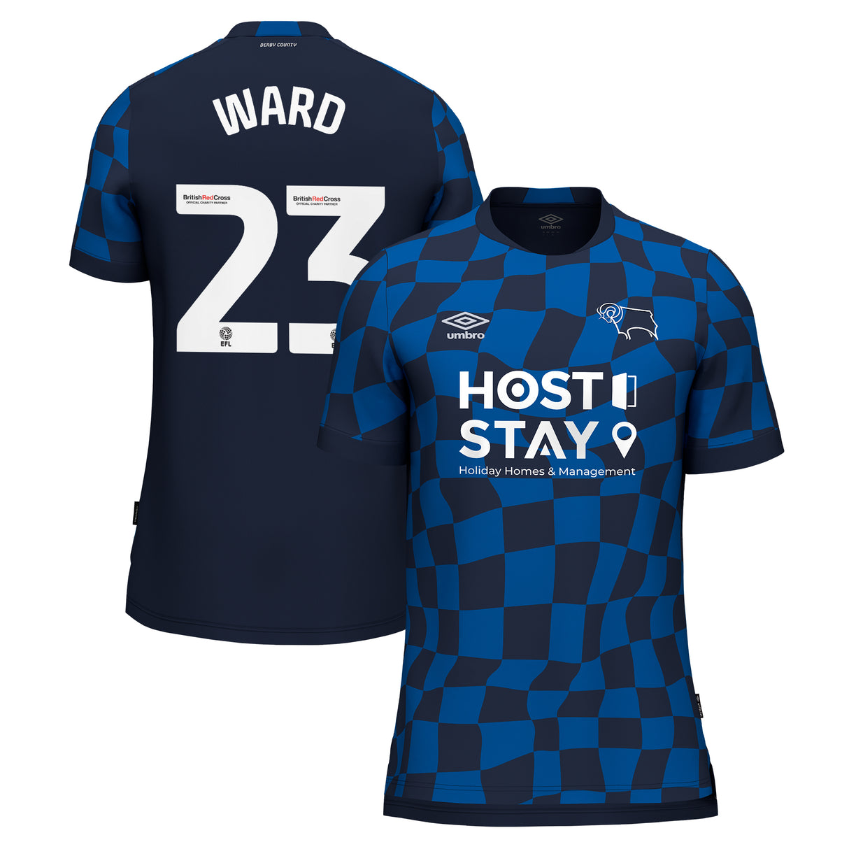 Derby County Umbro Away Shirt 2023-24 - Joe Ward 23