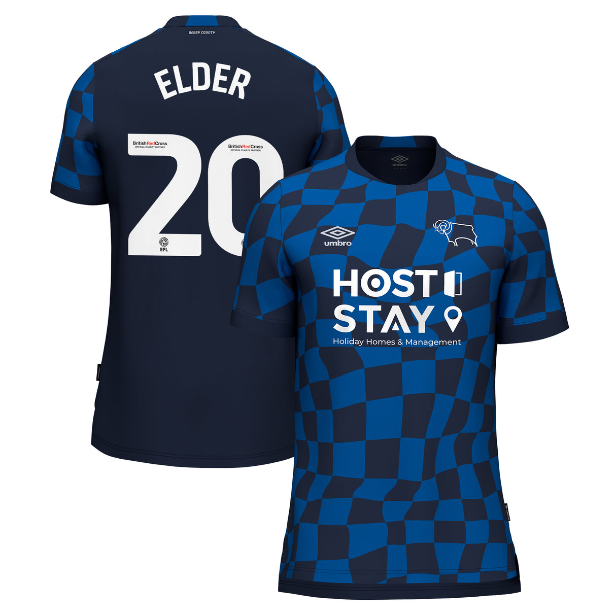 Derby County Umbro Away Shirt 2023-24 - Callum Elder 20