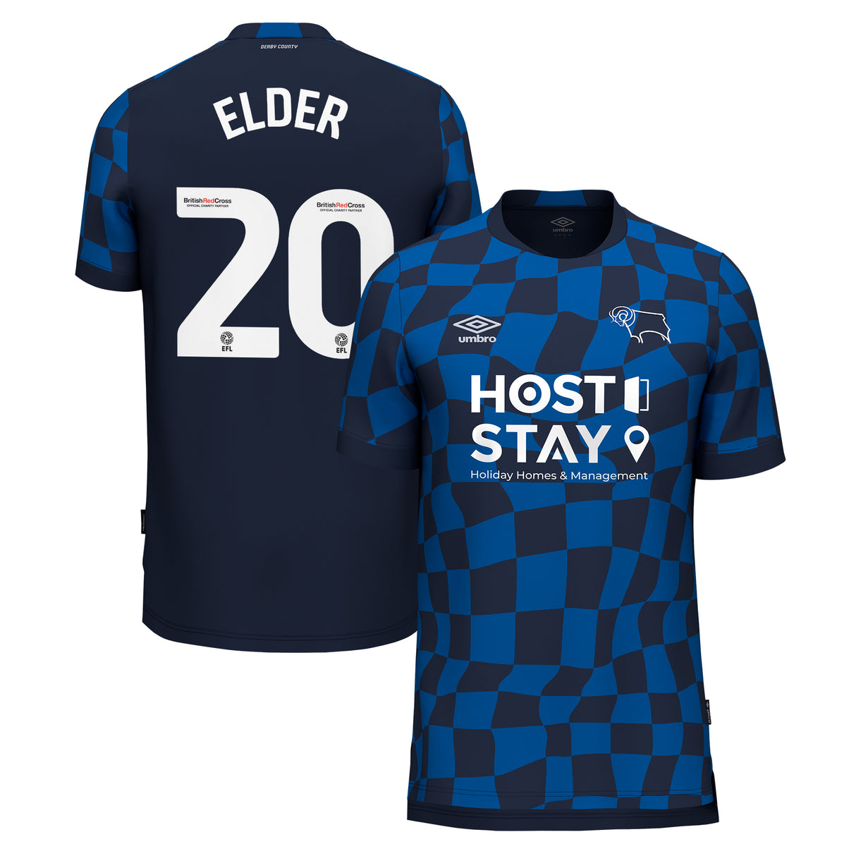 Derby County Umbro Away Shirt 2023-24 - Kids - Callum Elder 20