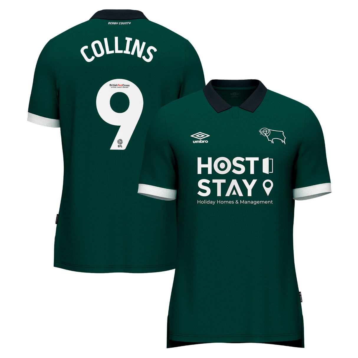 Derby County Umbro Third Shirt 2023-24 - Kids - James Collins 9