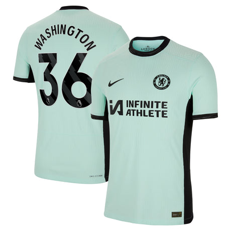 Chelsea Nike Third Vapor Match Sponsored Shirt 2023-24 with Washington 36 printing