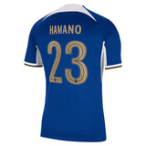 Chelsea Cup Nike Home Stadium Sponsored Shirt 2023-24 with Hamano 23 printing