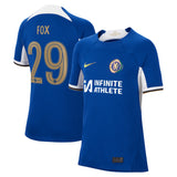 Chelsea Cup Nike Home Stadium Sponsored Shirt 2023-24 - Kids with Fox 29 printing