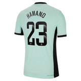 Chelsea WSL Nike Third Vapor Match Sponsored Shirt 2023-24 with Hamano 23 printing