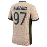 PSG Jordan Fourth Dri-FIT ADV Match Shirt 23/24 with Kurzawa 97 printing