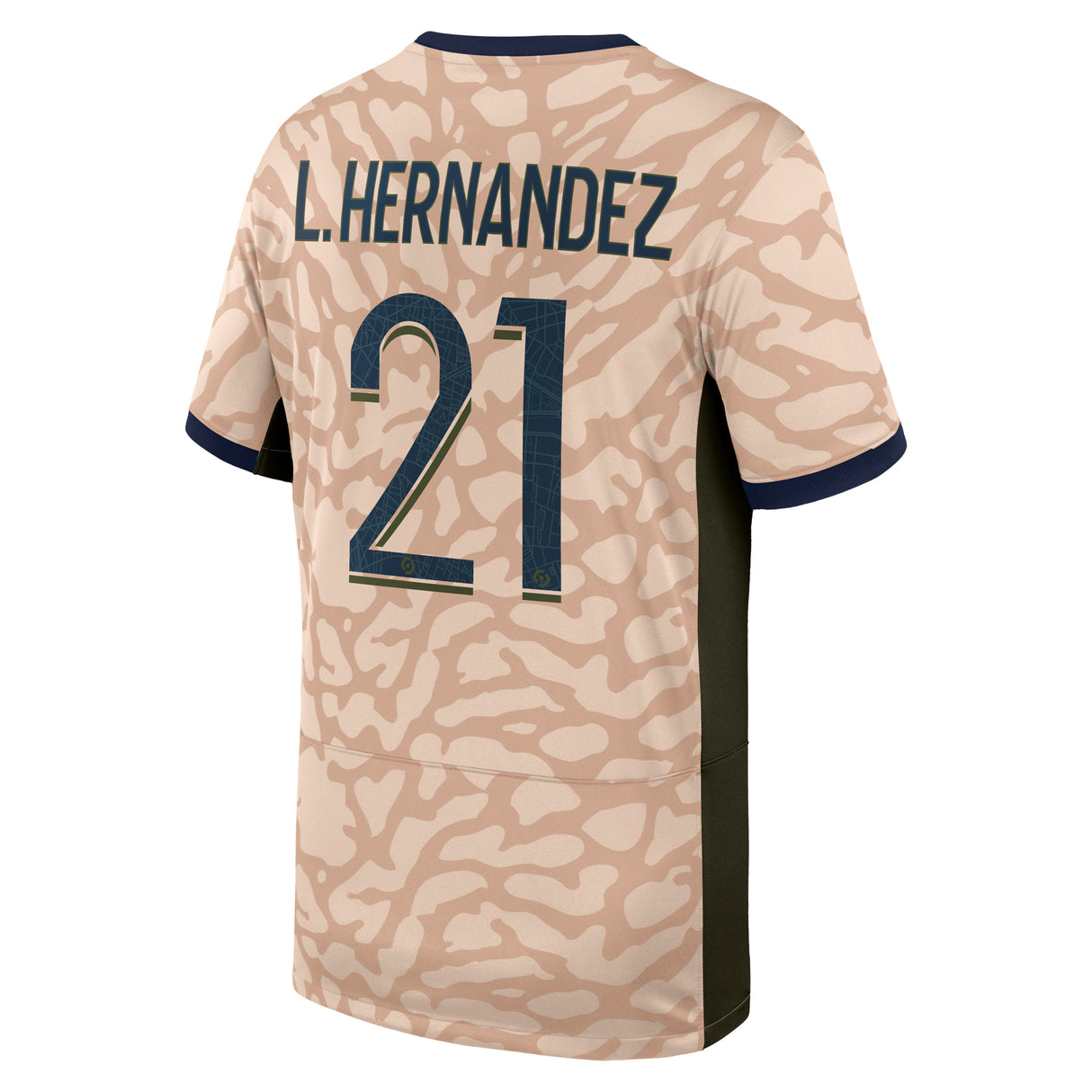 PSG Jordan Fourth Stadium Shirt 23/24 - Kids with Hernandez 21 printing