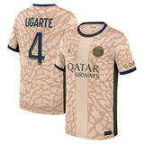 PSG Jordan Fourth Stadium Shirt 23/24 - Kids with Ugarte 4 printing