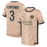 PSG Jordan Fourth Stadium Shirt 23/24 - Kids with Kimpembe 3 printing