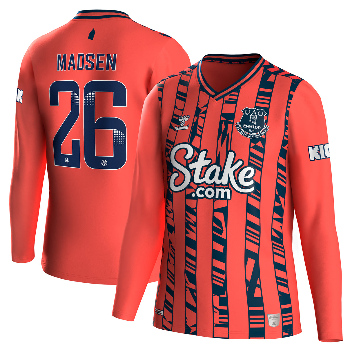 Everton WSL Away Shirt 2023-24 - Long Sleeve with Madsen 26 printing