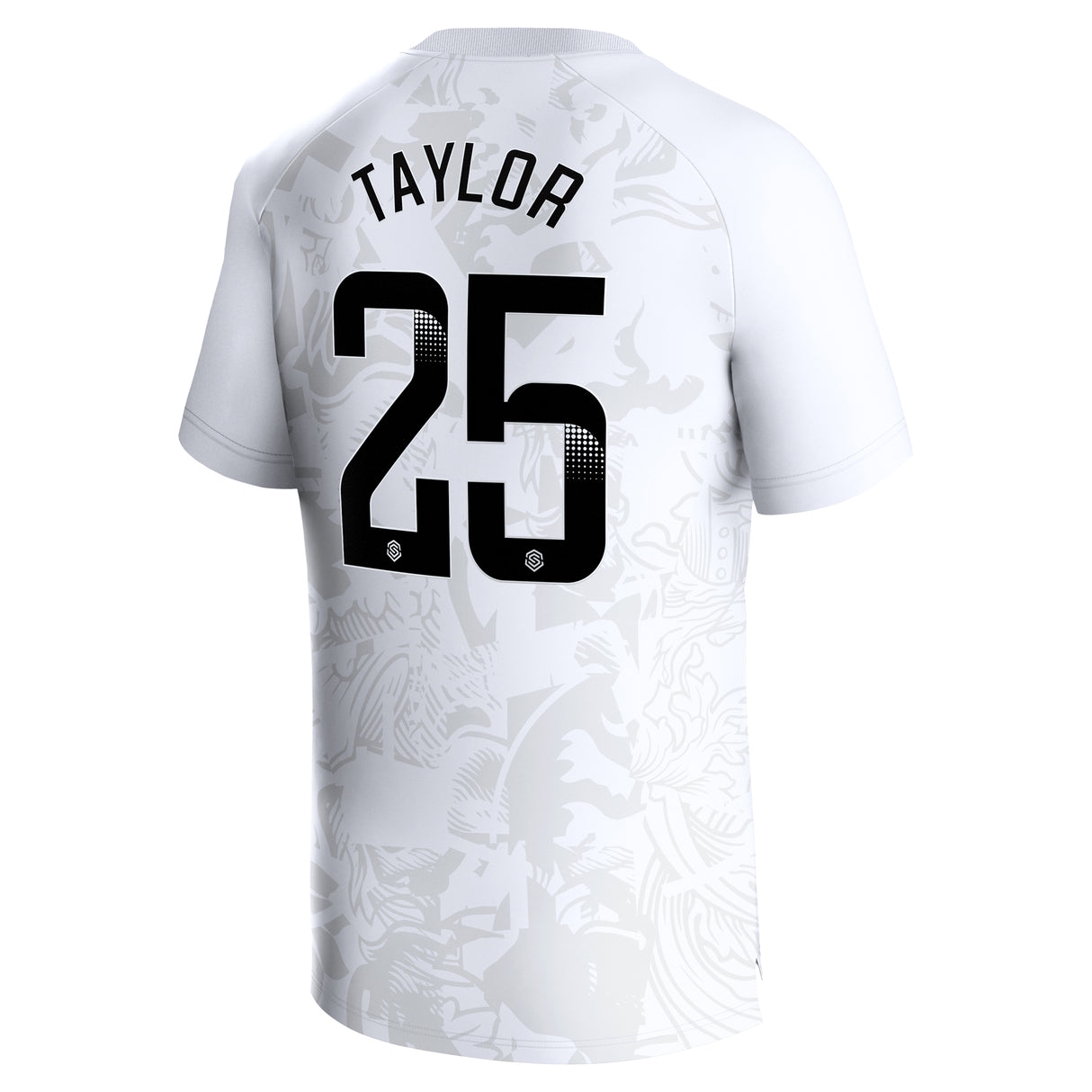 Aston Villa WSL Away Stadium Shirt 2023-24 - Kids with Taylor 25 printing