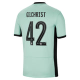 Chelsea Cup Nike Third Stadium Sponsored Shirt 2023-24 with Gilchrist 42 printing