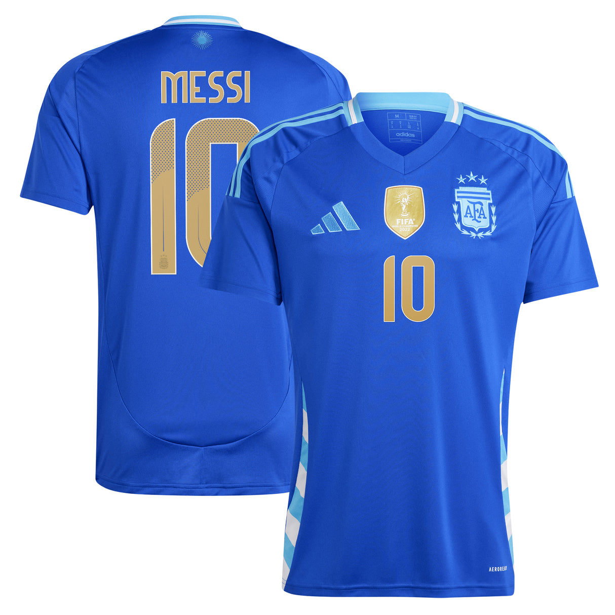 Argentina adidas Away Shirt 2024 with Messi 10 printing