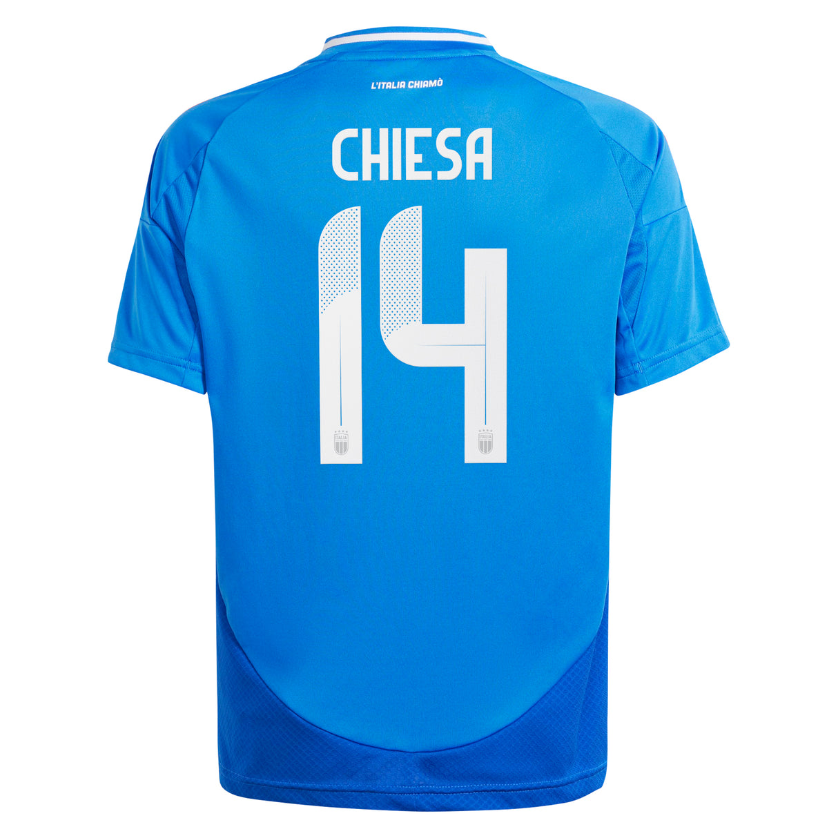 Italy adidas Home Shirt 2024 - Kids with Chiesa 14 printing