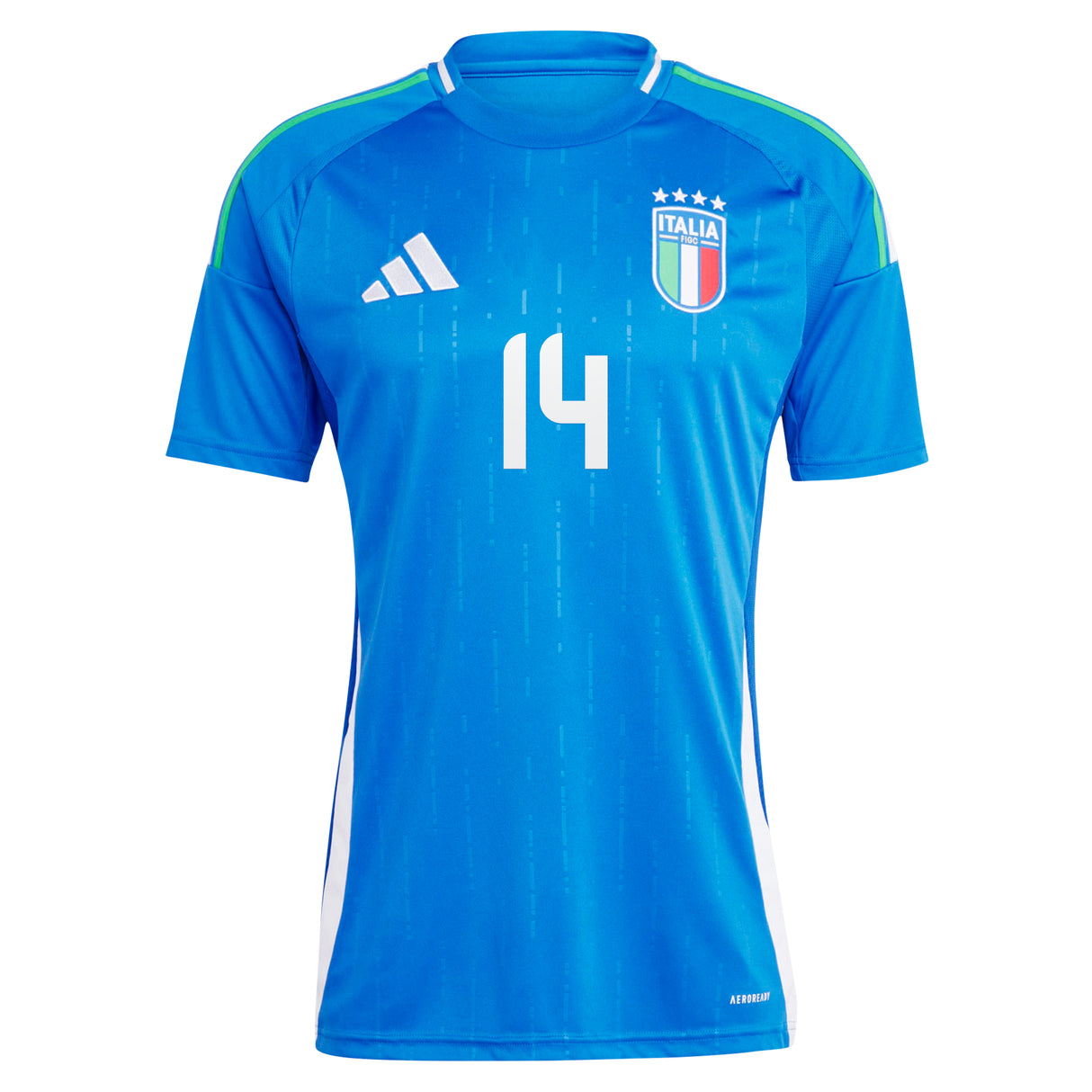 Italy adidas Home Shirt 2024 with Chiesa 14 printing