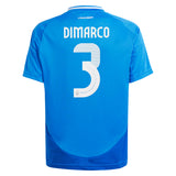 Italy adidas Home Shirt 2024 - Kids with DiMarco 3 printing