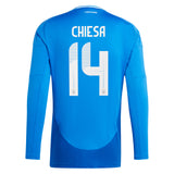 Italy adidas Home Shirt 2024 - Long Sleeve with Chiesa 14 printing