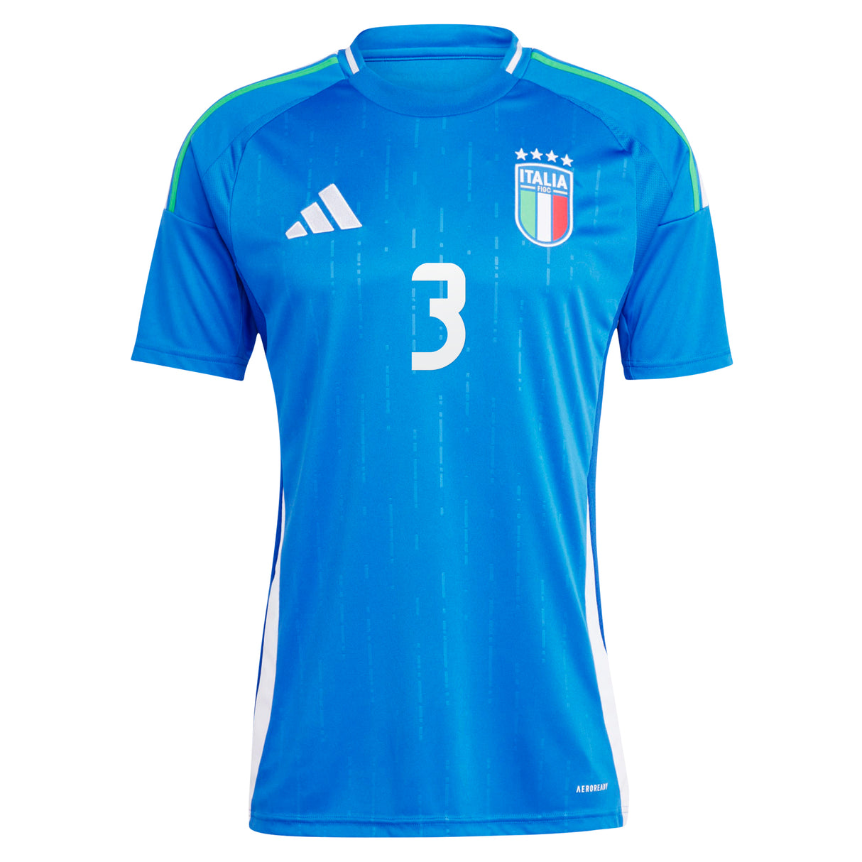 Italy adidas Home Shirt 2024 with DiMarco 3 printing