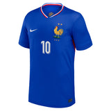 France Nike Home Stadium Shirt 2024 with Mbappe 10 printing