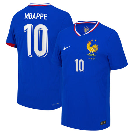 France Nike Dri-FIT ADV Home Match Shirt 2024 - Kids with Mbappe 10 printing