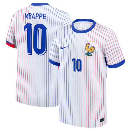 France Nike Away Stadium Shirt - 2024 - Kids with Mbappe 10 printing
